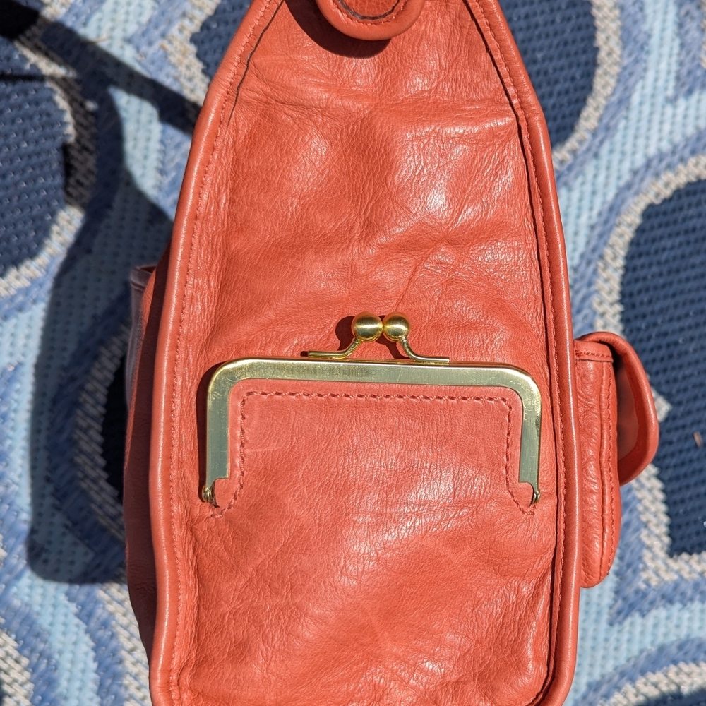 Htf Coach Bleecker Street Haversack Orange Leather 13776! Rare! - Picture 4 of 12